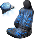 Air Suction Cooling Car Seat Cover Front Seat, 12V Circulation Ventilation Cooling Car Seat Cushion, Summer Cooling Seat Cushion Suitable for Car SUV Truck Universal Style, Classic Black