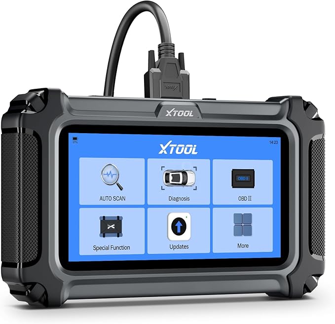 XTOOL D5 Car Code Reader and Reset Tool, Engine ABS SRS Transmission Car Diagnostic Tool with EPB Service, ABS Bleed, Throttle Relearn, Clear Check Engine Light Code Reader with 9 Resets, Free Update