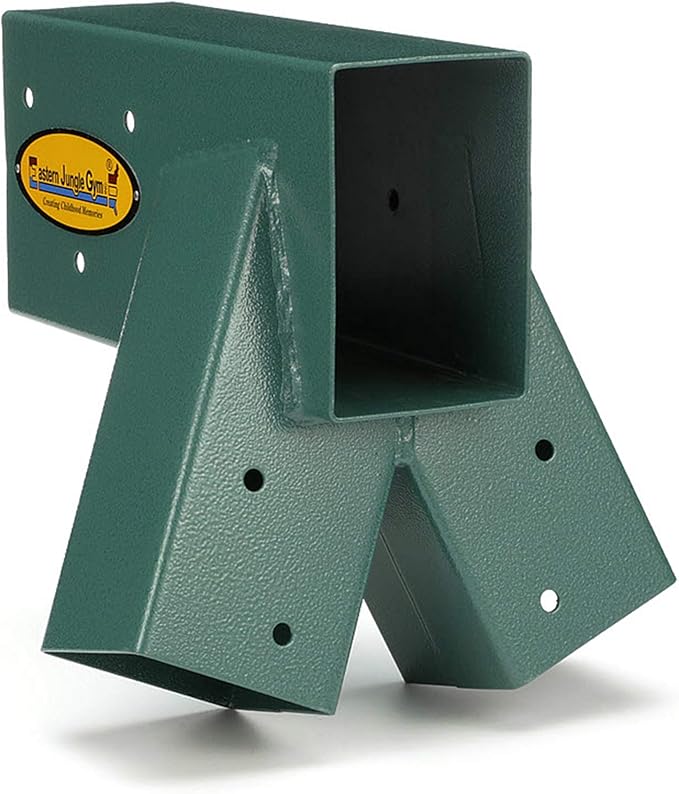 Eastern Jungle Gym Easy 1-2-3 A-Frame Swing Set Bracket Heavy Duty for EZ, Simple Install - DIY Swing Set Parts Green