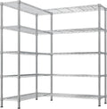 VINGLI 5 Tier Storage Shelves 1430LBS Heavy Duty Metal Shelving, Upgraded 58" W Garage Shelving Unit, Adjustable Wire Shelf for Storage Rack Commercial Pantry Shelf Organizer, 58" W × 13.8" D × 71" H