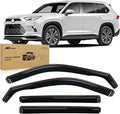 Nilight in Channel Window Deflectors for Toyota Highlander 2020 2021 2022 2023 2024 2025 Vent Window Visors, Rain Guards-4PCS