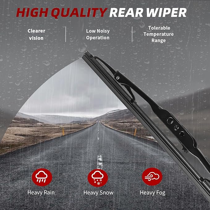OTUAYAUTO Premium Windshield Wiper Blades - Replacement for Chevrolet Traverse 2012-2017 - Precision Fit, All-Weather Performance, Front and Rear Wiper Blades, Pinch Tab - 24"+21"+13" (Pack of 3)