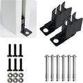 Kozyard Ground Mounting Kit for 3-Panel Privacy Screens – Perfect for Securing to Concrete – Helps Hide Clutter and Keep Your Outdoor Space Neat – Fits Both White & Black Panels