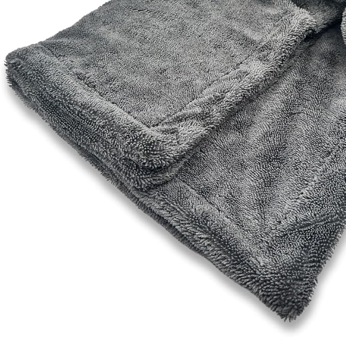 3D Hydro-FIL XL | Professional Grade Microfiber Towel | Extra Large 20” x 31.5” | Highly Absorbent | Premium Drying Cloth for Car Detailing (Grey)