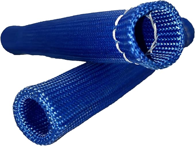 Spark Plug Wire Heat Shield 8PCS Spark Plug Boots Thermal Protection Sleeve 1200 Degree 6 inch Spark Plug Heat Cover Wrap for Car Truck (Blue)