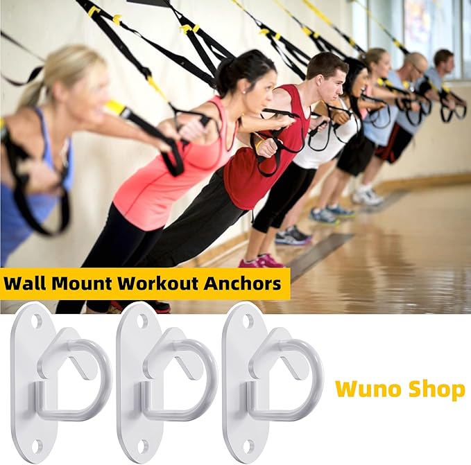 Resistance Band Wall Anchors System, Wall Mount Workout Anchors for Exercise Bands