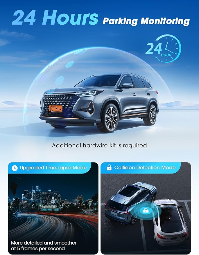 DDPAI Dash Cam Front and Rear, Dual STARVIS 2 IMX678 IMX662 Dashcam, 4K+1080P Dual HDR Car Camera with 32G eMMC, 3K/60FPS, 4G LTE Support, 5G WiFi GPS, 3" IPS, Night Vision, 24H Parking Mode, Z60 Pro