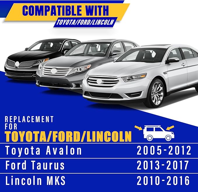 2 wipers Replacement for 2005-2012 Toyota Avalon/2013-2017 Ford Taurus/2010-2016 Lincoln MKS, Windshield Wiper Blades Original Equipment Replacement - 26"/20" (Set of 2) Pinch Tab