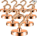 Neosmuk Magnetic Hooks, Cruise Ship Essentials, 100lb+ Heavy Duty Magnetic Hooks for Cruise Cabins, Refrigerator, Grill, Hanging, and Travel | Extra Strong Must-Haves Magnet Hook,Gold