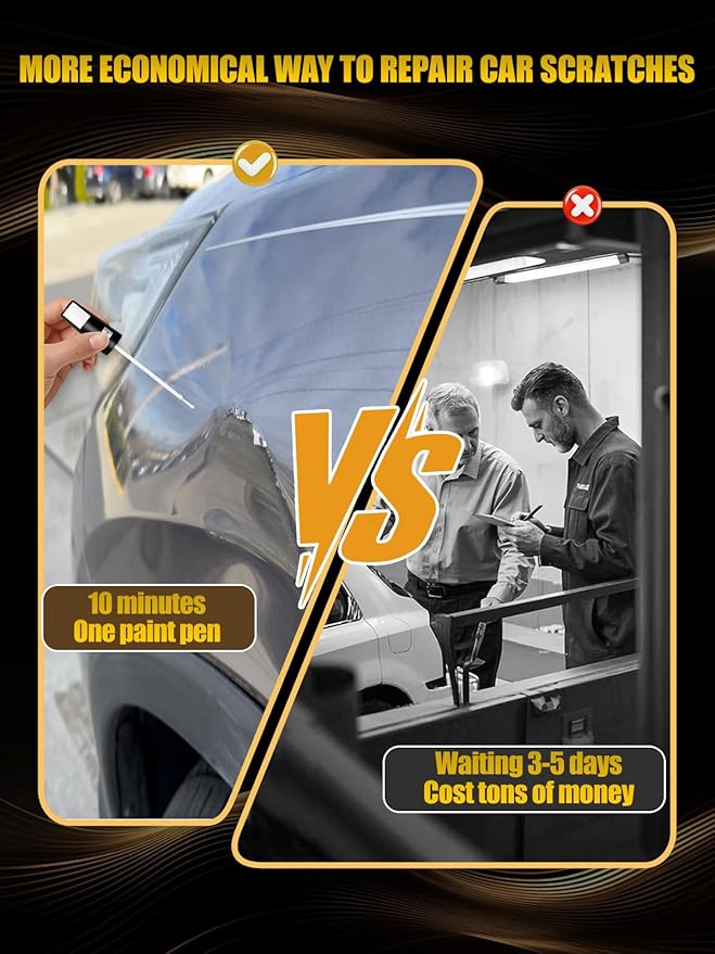 Gun Metallic(KAD) Touch Up Paint Compatible with Nissan, Exact Match Car Paint Pen Automotive Scratch Repair Remover Kit Quick & Easy Solution for Vehile Chips and Nicks