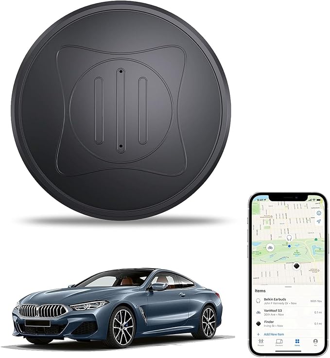 Mini GPS Tracker for Vehicles - Magnetic Real-Time GPS Tracker,Tracking Devices for Cars Hidden,Global Coverage Location Tracker for Kids,Dogs,Trucks/Person,No Subscription Required/No Monthly Fee