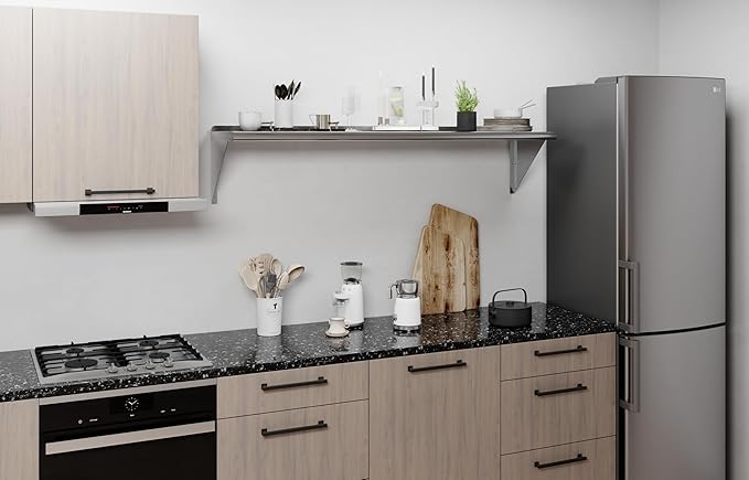 AmGood 60" Long X 14" Deep Stainless Steel Wall Shelf | NSF Certified | Appliance & Equipment Metal Shelving | Kitchen, Restaurant, Garage, Laundry, Utility Room