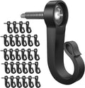 28-Pack Q-Hanger Hook for Indoor and Outdoor Christmas Lights, Garage, New Year Party - Home String Light Hangers With Screw