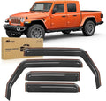 Nilight in Channel Rain Guards for Gladiator 2020 2021 2022 2023 Window Deflectors, Vent Window Visors-4PCS