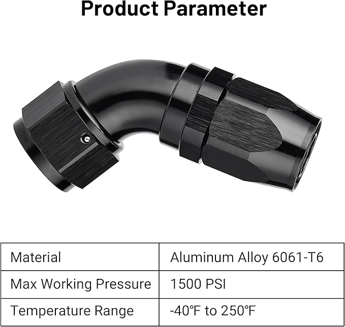 EVIL ENERGY 12AN 60 Degree One Piece Full Flow Hose End Fitting Swivel For CPE Braided Hose