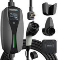 NEMA 14-30 Level 2 EV Charger, Electric Vehicle Portable Charger with 24A 240V 25FT Cable, Adjustable Current (10-24A), Home MobileEV Charging Station with 4-Prong Dryer Plug for J1772 Electric Cars