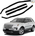 in Channel Rain Guards Fit for Ford Explorer 2011 2012 2013 2014 2015 2016 2017 2018 2019, Durable Vent Window Visors, Smoke Tinted Wind Deflectors, Vent Shade Shield, 4 PCS