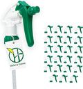 Spray Bottle Nozzle Replacement, Bottle Tops Only - Sprayer Nozzle Triggers for Heavy Duty, Commercial, Home Cleaning Solutions - Fits 8,16,24,32 oz Plastic & Glass Bottles, Green 24 pack