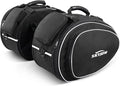 Motorcycle Saddlebags with Protective Cover, Large Capacity Extendable Saddle Bags Motorcycle Side Bag with Reflective Strip