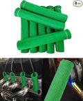 Spark Plug Wire Boots Protector - 8 PCS 2500° Spark Plug Wire Boots Protector, 6 Inches Spark Plug Heat Sleeve Protection Cover Replacement for LS1 / LS2 SBC BBC 350 454 Car Truck, Green