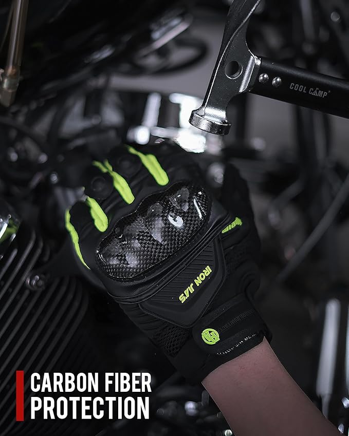 BORLENI Motorcycle Gloves Touch Screen for Men Women Padding Hard Knuckle Cycling Motorbike ATV Hiking Riding Climbing Glove
