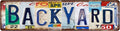 BACKYARD Vintage Metal Tin Street Sign Bar Cafe Garage Cave Home Room Wall Bathroom Farmhouse Garden Porch Patio Decor, 16 x 4 Inch