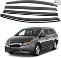 4PCS Rain Guards Fit for Honda Odyssey 2011-2017, Durable Front & Rear Window Visors Wind Deflector, Outside Mount Vent Shade Shield 2011 2012 2013 2014 2015 2016 2017