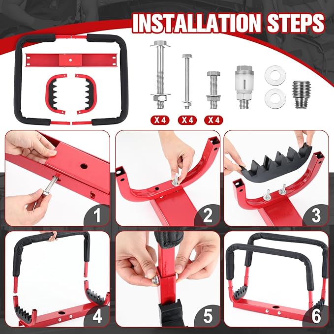 Rest Door Hanger Compatible with Floor Jacks Versatile Door Hanger for Quickly Remove or Install Vehicle Doors Auto Repair and Storage (Car Jack not Included)
