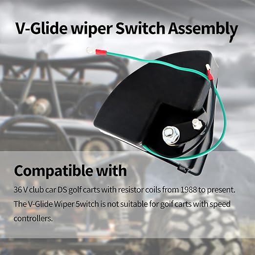 1016140 Golf Cart V-Glide Wiper Switch Assembly Compatible with Club Car DS 36V 1988-Up