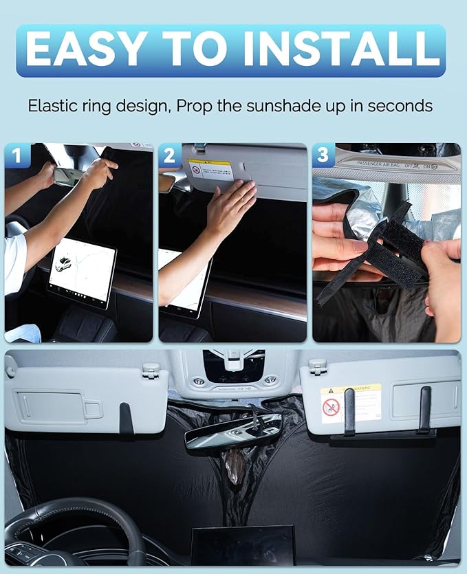 Sun Shade for Tucson Windshield Sunshades for 2022-2024 2025 2026 Tucson for Hyundai Windshield Cover Front Window Shields 240T Silver Coating Protector Sun Visor Blocks UV Rays Heat Car Accessories