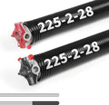 Pair of 2"Garage Door Torsion Springs Set with Non-Slip Winding Bars, Electrophoretic Coated (0.225X2"X28")