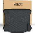 LASFIT Trunk Mat for Jeep Wrangler 2011-2018 JK Unlimited 4-Door (NOT for JL or 2-Door) All Weather TPE Custom Fit Cargo Mat Trunk Liner Cargo Liner, Black