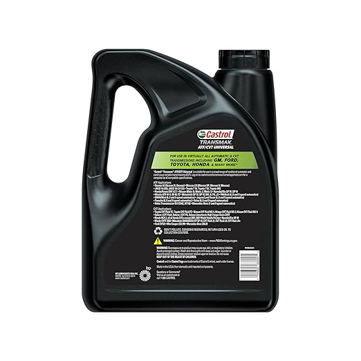 Castrol Transmax ATF/CVT Universal Automatic Transmission Fluid, 1 Gallon (Pack of 3)