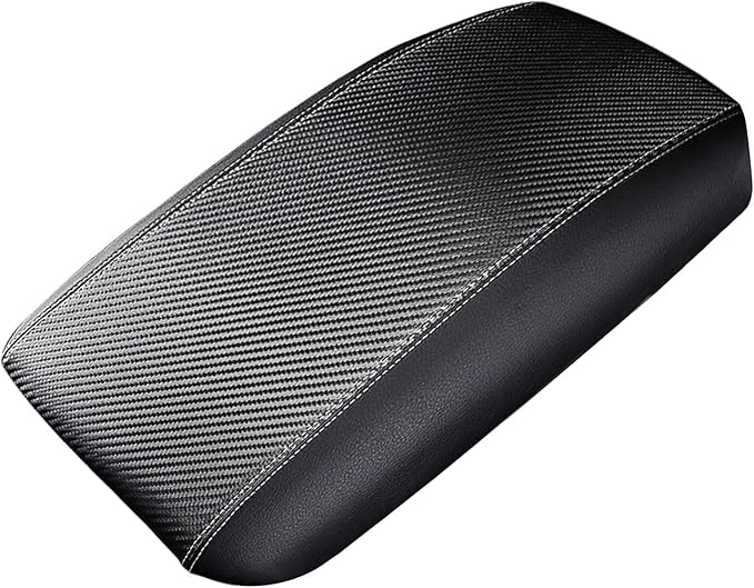 Autorder Center Console Cover for 2016-2019 2020 2021 Hyundai Tucson Accessories Carbon Fiber Armrest Cover Waterproof Anti-Scratch Center Console Armrest Protector Pad