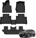 Binmotor-Floor Mats for Lincoln Aviator 2020-2025 (6 Passenger), All Weather Mats for Lincoln Aviator Rubber Liners, Aviator Car Mats Accessories
