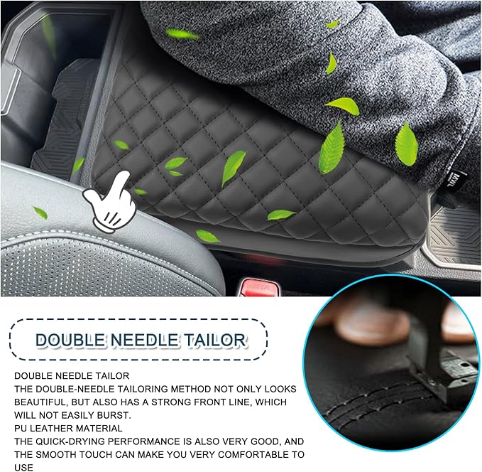 Ruiya 2024 2025 Tacoma Armrest Cover for Toyota Tacoma 2024 Accessories,Soft & Comfy Center Console Cover 2024 Tacoma Armrest Cover Compatible with 2024 Toyota Tacoma SR/SR5/Limited/TRD Sport/TRD Pro