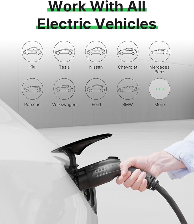 Autel Home Smart AI Level 2 EV Charger up to 40Amp, 240V, Indoor/Outdoor Fast Electric Vehicle Charging Station with Flexible 25-Foot Cable, NEMA 14-50 Plug, Dark Gray
