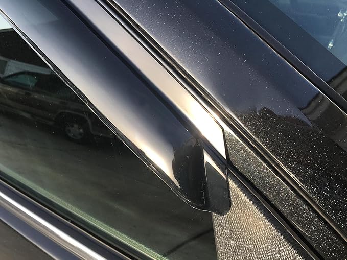 94550 Side Window Visor Wind Deflector, 4pcs Out-Channel Rain Guards Set fit for 2006 Lincoln Zephyr&2007-2012 Lincoln MKZ& 2006-2012 Ford Fusion&2006-2011 Mercury Milan