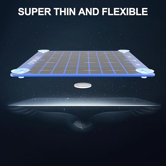 OYMSAE 7.5W 12V Solar Panel Battery Charger Portable Waterproof Power Trickle Battery Charger & Maintainer for Car Boat Automotive RV with Cigarette Lighter Plug & Alligator Clip