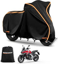420D Waterproof Motorcycle Cover for Honda Africa Twin,CRF250f, CRF300l and NC750X/CB500X/XR150, Outdoor Bike Cover Windproof Heavy Duty Waterproof All Weather Protection