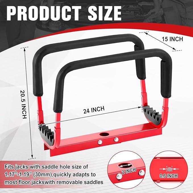 Rest Door Hanger Compatible with Floor Jacks Versatile Door Hanger for Quickly Remove or Install Vehicle Doors Auto Repair and Storage (Car Jack not Included)