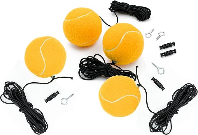 4-Pack Garage Parking Aid Tennis Ball on a String for Garage Parking Precision Parking Guide Garage Car Stop Indicator