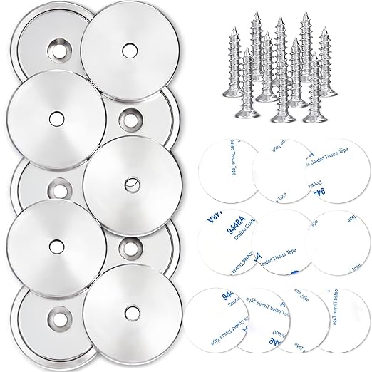 LOVIMAG 50 Pack Strong Magnets, 110 lbs Neodymium Magnets with Screws for Wall Mounting, Door Magnet for Kitchen Doors, Rare Earth Magnet for Holding Tools Lifting,Tool Organizer