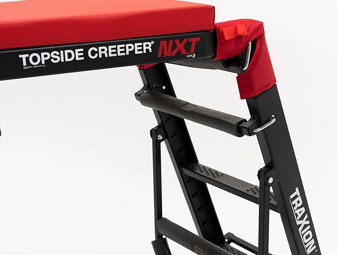 Traxion 3-200 NXT Foldable Topside Automotive Engine Creeper, Black
