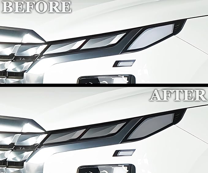 BOGAR TECH DESIGNS Full Headlight Head Light Tint Kit Compatible with Hyundai Palisade 2023-2025, Light Smoke