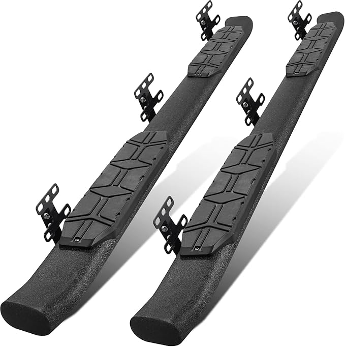 4.3 Inches Oval Tube Bar Running Boards Compatible with 2019-2025 Dodge Ram 1500 Crew Cab New Body Style(Excl. Ram 2500/3500/Classic). Running Boards and Carbon Steel Side Steps Step Bars.