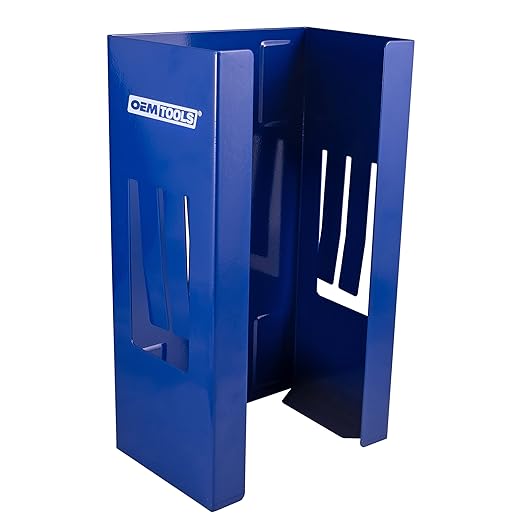 OEMTOOLS 23124 Blue Magnetic Glove Dispenser, Disposable Gloves Box Holder, Magnetic Glove Box Holder for Wall Mount