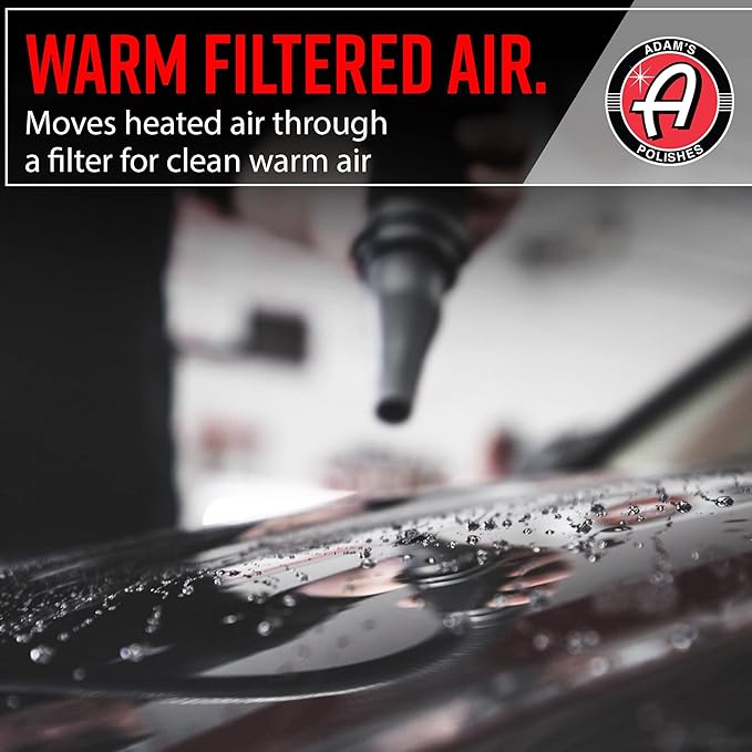 Adam's Polishes Air Cannon Jr. - High Powered Filtered Car Wash Blower | Dry Before Car Cleaning, Car Detailing, Car Wax, or Ceramic Coating | Auto Tool Kit Gift Boat RV Motorcycle