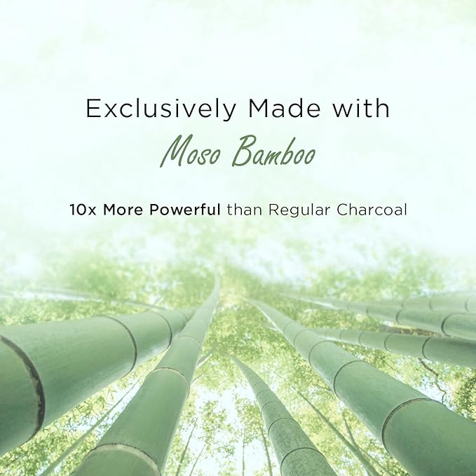 Moso Natural Air Purifying Bag 500g | Premium Bamboo Charcoal Odor Absorber for Home, Bedroom, Kitchen, Basement | Unscented Pet Odor Eliminator | Large Room Charcoal Deodorizer Bag Covers 250sqft