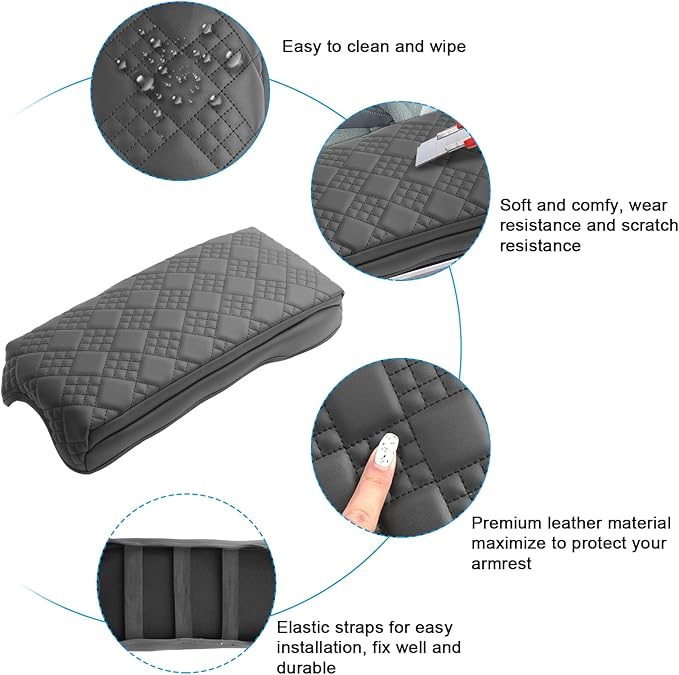 SXCY for 2025 2026 GMC Terrain Armrest Cover Pad for 2025 2026 GMC Terrain Accessories 2025 2026 Terrain Center Console Cover 2025 2026 Terrain Middle Console Cover Add Soft Cotton Cushion (Added-Pad)